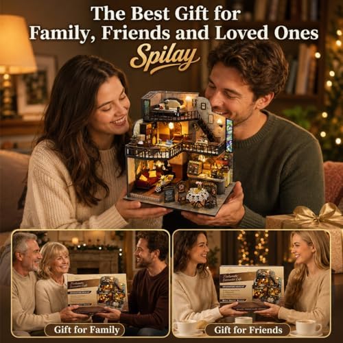 Spilay DIY Miniature House Kit for Adults, Miniature Dollhouse Building Kit - Image 6