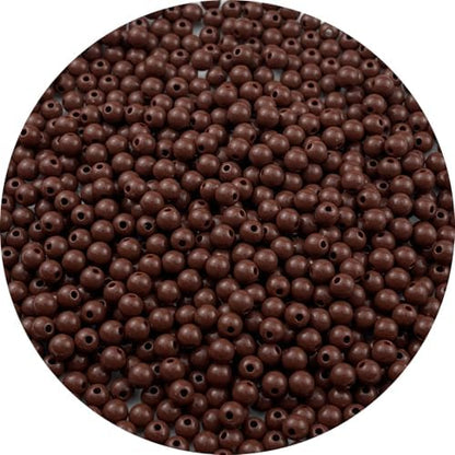 700pcs Acrylic Round Beads for Crafts 6mm Resin Candy Color Spacer Beads with Hole for Jewelry Making Sewing Crafts Decoration Necklaces Bracelets Earrings Supplies(Brown) by Unknown
