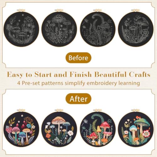 MoKo Embroidery Kits for Adults or Kids, Cross Stitch Kits for Beginners - Image 4