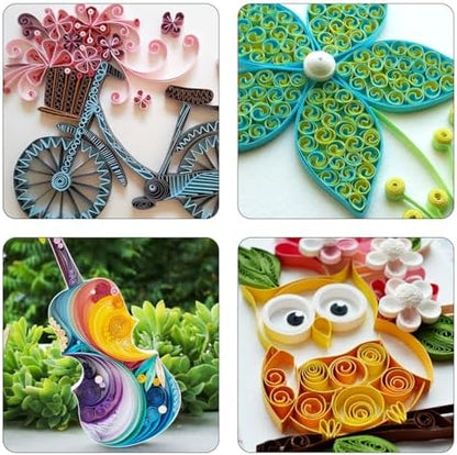 Auvotuis 10mm Width Quilling Paper Strips 40 Colors 900 Strips, Length 39cm - Image 6