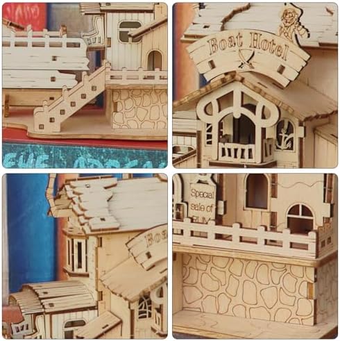 3D Wooden Puzzles for Adults, DIY Pirate Ship Model Building Kit - Image 4