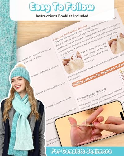 Katech Knitting Kit for Beginners Adults Kids-Beginners Knitting Kit - Image 3