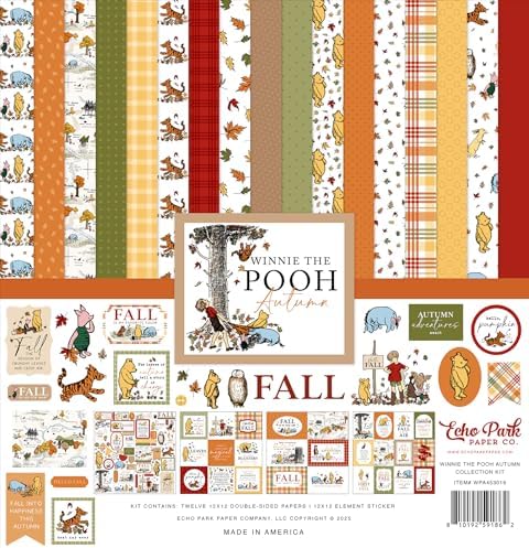 Echo Park Fall Collection Kit, Scrapbook Paper & Sticker Set by Echo+Park+Paper