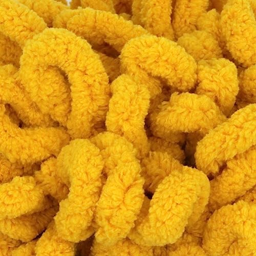 JubileeYarn Fun Finger Loops Yarn - Mustard - 4 Skeins - Image 2