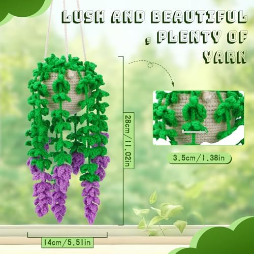 Kogyxe Crochet Kit for Beginners Crochet Hanging Plant with Video Tutorials - Image 6