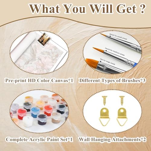 Fall Paint by Numbers Kit for Adults, Paint by Number for Adults 16x20 Inch - Image 6