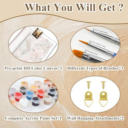 Fall Paint by Numbers Kit for Adults, Paint by Number for Adults 16x20 Inch - Image 6