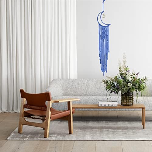 JeogYong Macrame Kit, DIY Moon Dream Catcher Macrame Kits for Kids & Adults Beginners, Includes Metal Hoop Rings Macrame Cord or More Craft Supplies and Materials for Bohemian Wall Decor Dreamcatcher - Image 4