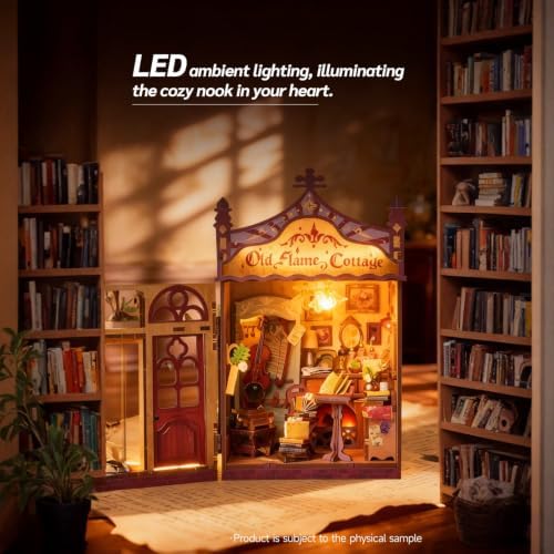 Dollhouse Miniature Jewelry Shop Kit - 1/18 Scale DIY Building Set with LED Light, No Cutting, Snap-Fit, Premium Gift Box, Crafts for Adults, Home Decor, Gift for Women & Men - Image 4