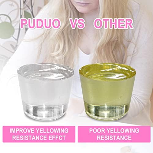 Epoxy Resin Crystal Clear Kit for Art, Jewelry, Crafts, Coating- 16 OZ Including 8OZ Resin and 8OZ Hardener | Bonus 4 pcs Measuring Cups, 3pcs Sticks, 1 Pair Rubber Gloves by Puduo - Image 3
