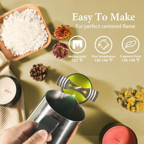SACATR 2LB Soy Wax for Candle Making, 100% Pure Soy Wax - Image 3