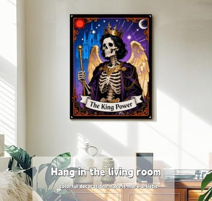 ACANDYL Paint by Numbers Kit for Adults Beginner Halloween DIY Painting Kits for Adults Skull Easy Adult Paint by Number Kits on Canvas Color by Numbers for Gifts Home Wall Decor 16x20 Inch - Image 2