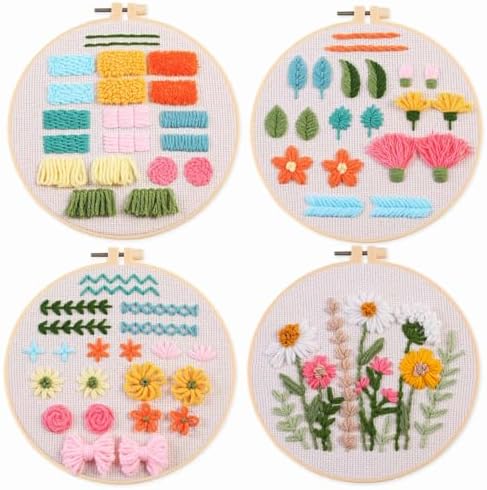 Myfelicity Punch nedle kit,Punch Needle Kits Adults Beginner,Learn Various Needlework Techniques for poking Embroidery by Myfelicityembroiderykit