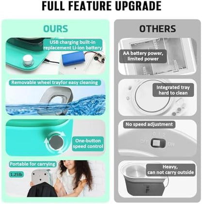 Pottery Wheel for Adults Beginners Kids - 6" Variable Speed Pottery Wheel Tool Kit, RPM Speed Adjustable with Rechargeable Battery, 1.8 Lb Air Dry Clay, Art Supplies, Crafts for Adults Teenager - Image 2