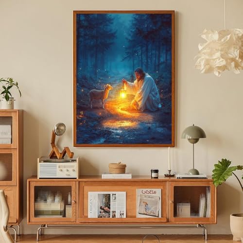 Jesus Paint by Numbers Kit for Adults Framed Canvas 12X16 in, Frameworkless - Image 5