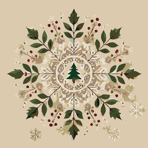ColourMost's Original Paint by Numbers Kits-Serenity Mandalas #02 (16"x16" / 40x40cm) Includes Paints, Canvas, and Brushes, Perfect for Beginners and Advanced Painters (Unframed Canvas) by Unknown