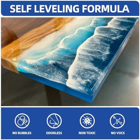1 Gallon Crystal Clear Epoxy Resin Kit,1:1 Volume Ratio, High Gloss Finish, UV Resistant, Fast Cure, Ideal for Art, Jewelry, Crafting, Tumblers & More - Includes Resin & Hardener - Image 4