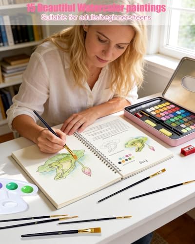 15 Beautiful Animal Watercolor Workbook for Adults Beginner - Image 2