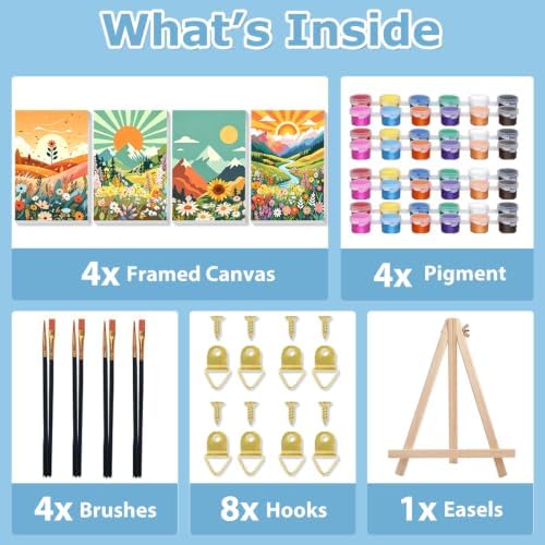 Landscape Paint by Number for Adults, Paint by Numbers Kit for Adults 8x12 - Image 6