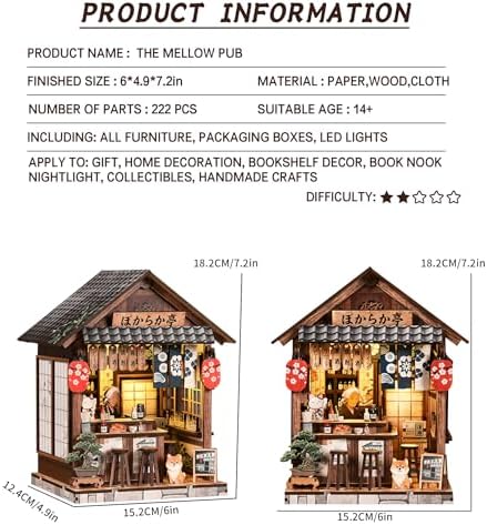 Spilay DIY Miniature House Kit for Adults, Mini Dollhouse & Book Nook Kit - Image 2