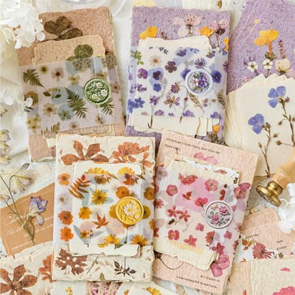 120 Pcs Floral Textured Scrapbook Paper, Embossed Rice Paper for Decoupage - Image 2