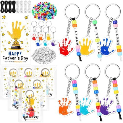 Suncalla 996 Pcs 24 Set Father's Day Keychain Making Kit DIY Bead Crafts by Unknown