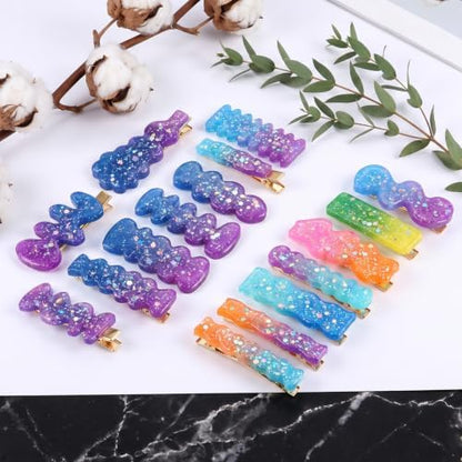 3PCS Hair Clip Silicone Molds, Resin Earring Casting Tool Crafts - Image 6