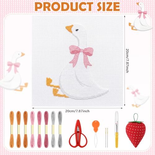 XunYee Needlepoint Canvas Kit, Silly Goose - Image 2