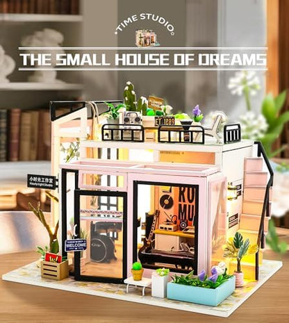 Spilay DIY Miniature House Kit for Adults, Miniature Dollhouse Kit - Image 4