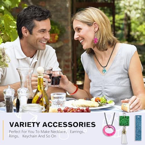 IGaiety Complete Resin Jewelry Making Kit with Silicone Molds for Beginners - Image 6