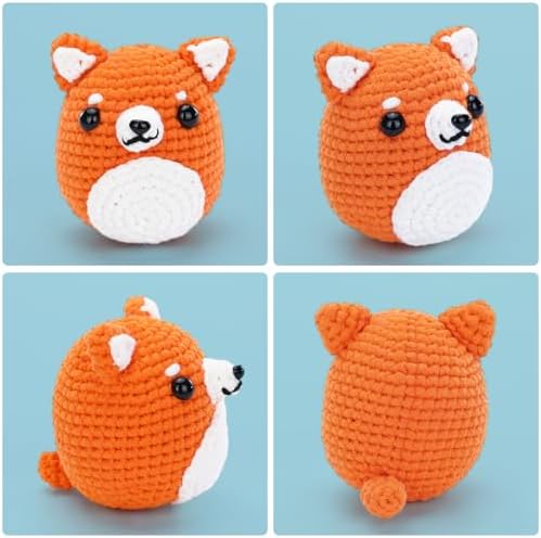 CrochetBox Shiba Inu Crochet Kit for Beginners, Easy Craft for Adults - Image 2