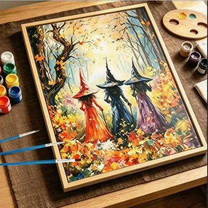 CSZPPQAF Halloween Witch Paint by Numbers Kits for Adults Beginners - Image 5