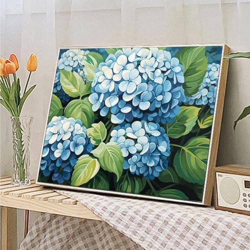 JATOK 3 Pack Paint by Numbers Kit for Adults, Blooming Flowers, 16 x 20 in - Image 2
