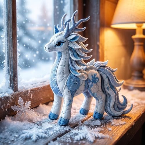 Arctic Winter Guardians DIY Patchwork Kit - 3D Felt Animal Sewing Kit - DIY Patchwork Animal Kit for Beginners, Handmade Felt Craft Kit for Home Decor & Creative Gift (blue3) - Image 2