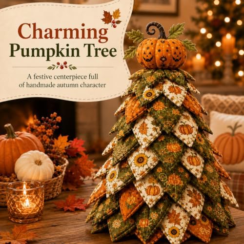 2026 New Christmas & Halloween DIY Quilted Fabric Tree Kit, 3D Layered Sewing Craft Set for Beginners, Christmas Tree Quilt Kit, Handmade Tabletop Holiday Decor, Gift for Craft Lover - Image 4