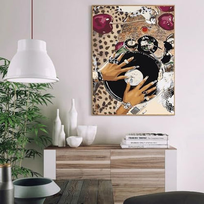 VIGEGU Paint by Numbers Kit for Adults Beginner,Trendy Leopard Easy Adult Paint by Number Kits on Canvas DIY Painting for Beginners Art by Numbers for Home Wall Decor 16x20 Inch - Image 2