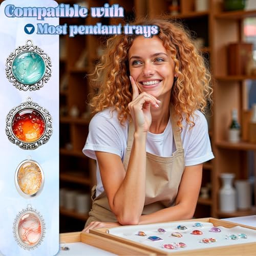 LET'S RESIN Cabochon Gems Resin Molds, 36-Cavity Jewelry Making Kit - Image 4