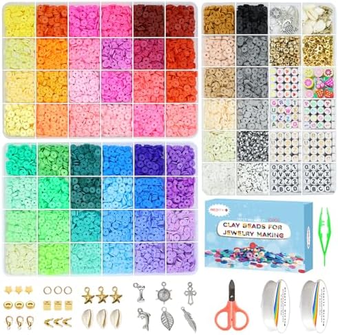 Redtwo 10000 Pcs Clay Beads Bracelet Making Kit by Redtwo