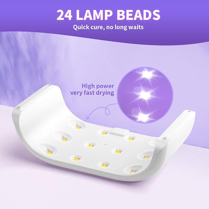 ENERFUN UV Light for Resin, 36W Double Side Fast Curing UV Resin Light with Adjustable Time Setting Portable Foldable Small UV Lamp