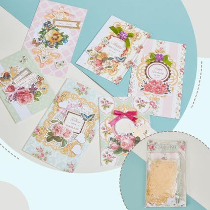 AHANDMAKER Handmade Greeting Card Making Kits, DIY Thank You Card Set Flowers Theme Paper Envelopes Cards Stickers for Christmas Thanksgiving Mother's Day Birthday Gifts Crafts Decorations - Image 3