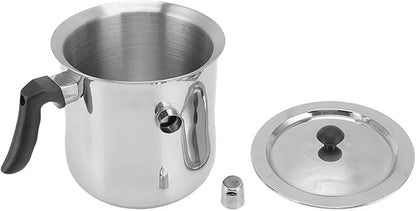 Candle Making Wax Pot, Stainless Steel Wax Cup Candle Making Pouring Pot Wax Melting Pot for Soy Wax Candle Soap Making DIY Crafts(1.5L)