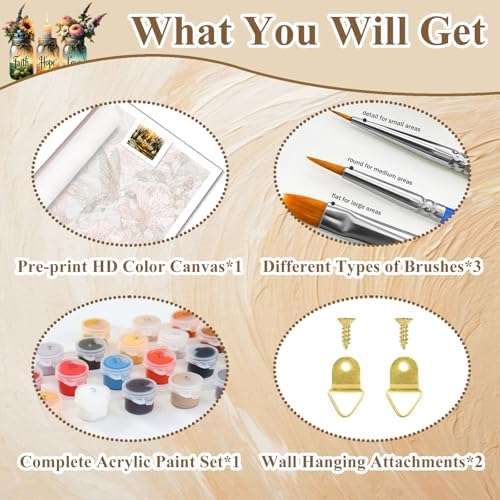 Paint by Numbers Kit for Adults Inspirational, Adult Paint by Number Kits - Image 6