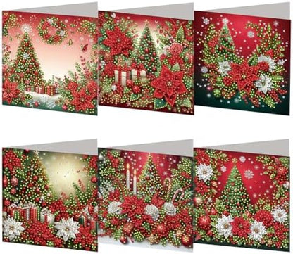 Diamond Art Greeting Cards Kit,Diamond Art Cards Special Shaped Diamond Painting Greeting Card Arts Crafts for Christmas Birthday Thanksgiving Day Holiday(B) (Style H) by Unknown