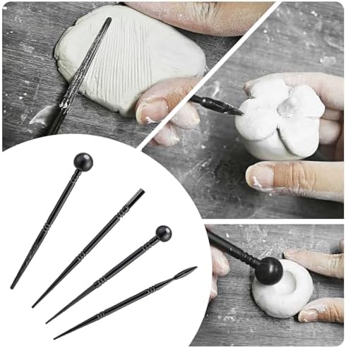 EIGTWEN 100ml Air Dry Clay Glaze and 29pcs Clay Tools Kit, Gloss Varnish - Image 6