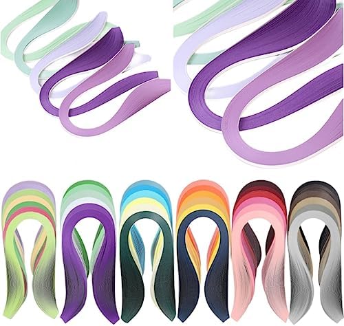 ODETOJOY Gray Quilling Paper Strips 10mm Single Color Quilling Strips 3/8inch Paper Filigree - Image 5