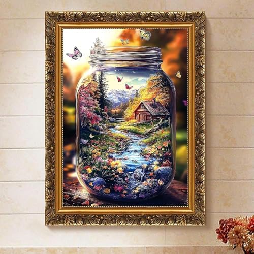 Butterflies Paint by Numbers Kit for Adults Framed Canvas, Frameworkless - Image 6