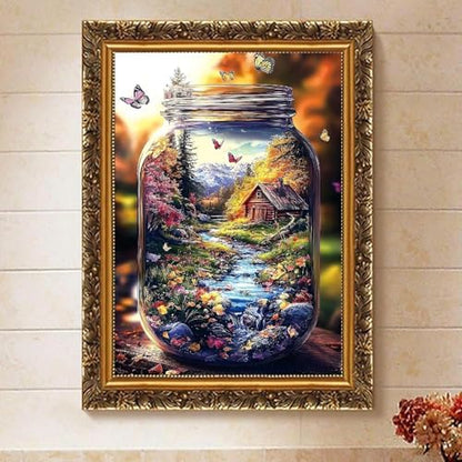 Butterflies Paint by Numbers Kit for Adults Framed Canvas, Frameworkless - Image 6