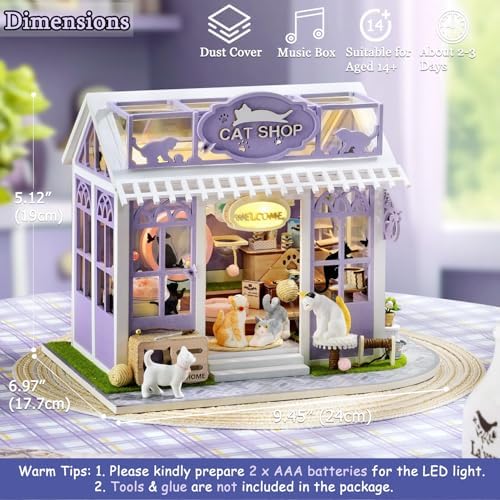 DIY Miniature Dollhouse Kit with Furniture Plus Dust Proof & Music Movement - Image 4