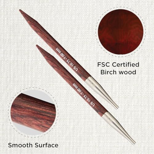 KnitPro Dreamz Interchangeable Circular Needles 4" (10cm) | US Size 10.75 (7mm) - Image 2