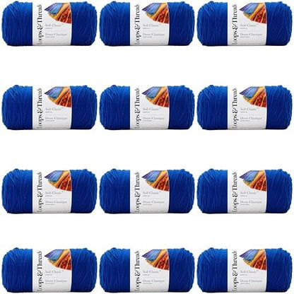 MICHAELS Bulk 12 Pack: Soft Classic™ Solid Yarn by Loops & Threads® - Image 7